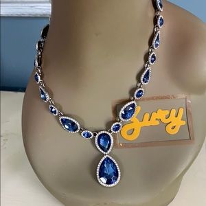 CZ blue drop necklace from Forever21